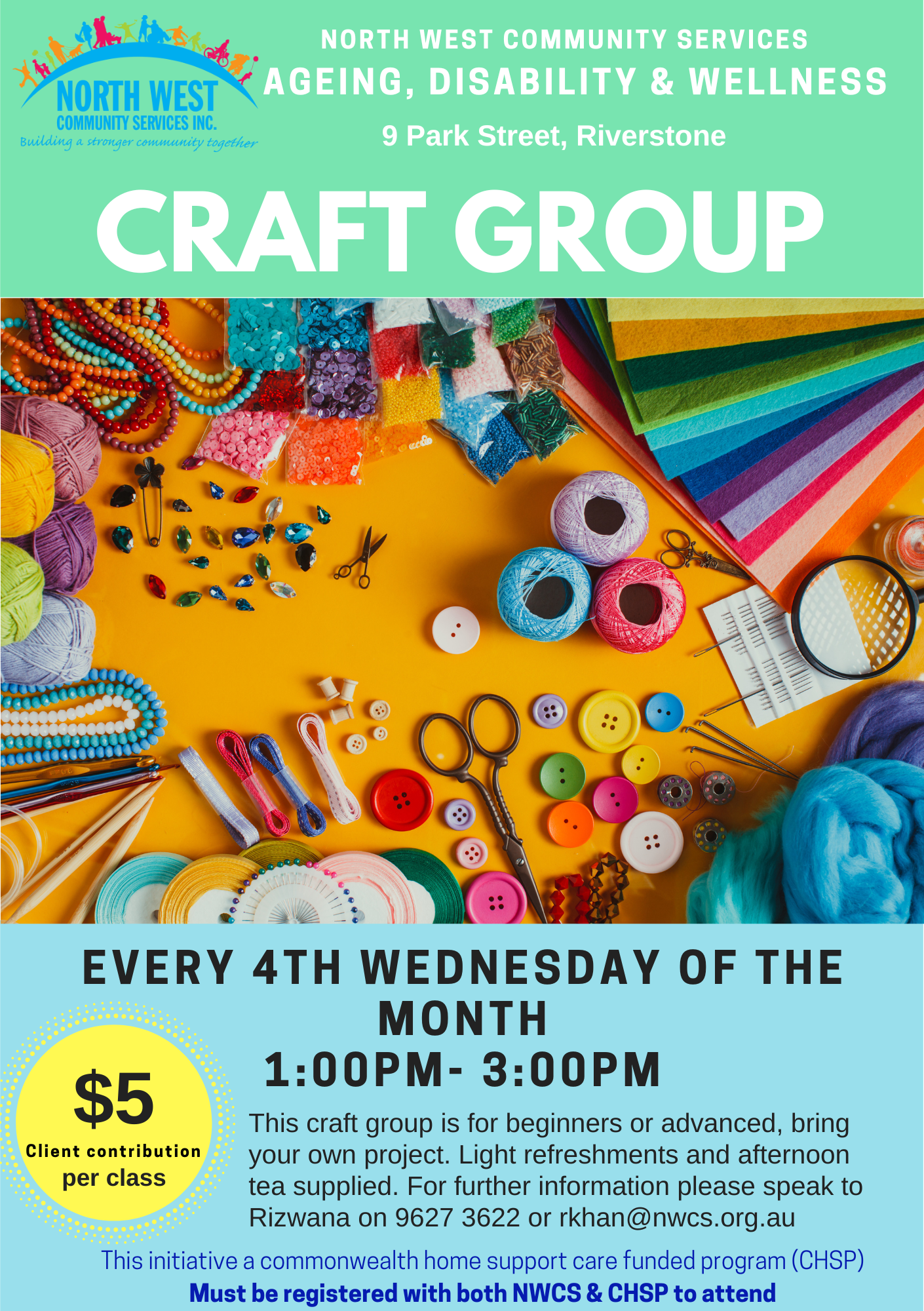 Craft Group 2026 flyer