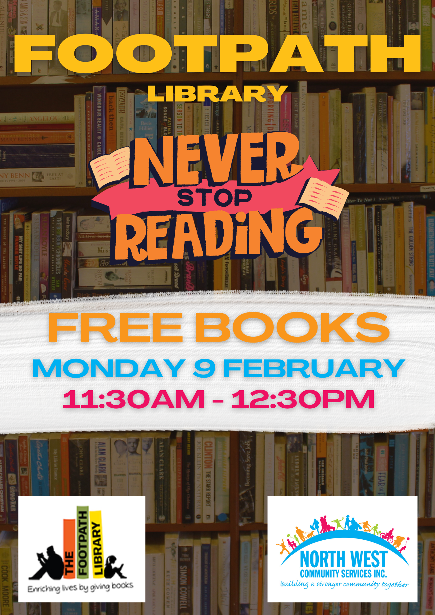 Footpath Library 9 Feb 26 flyer
