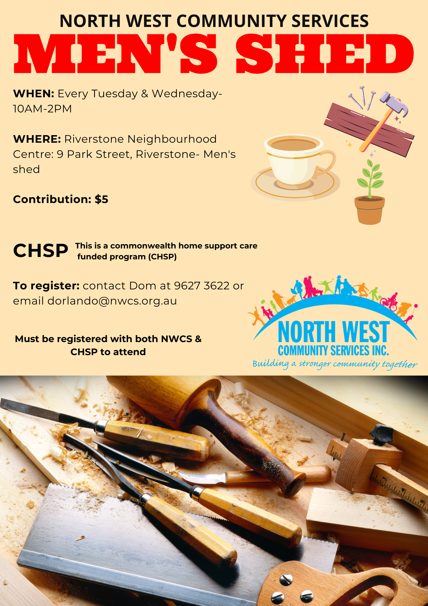 Men’s Shed 2026 flyer