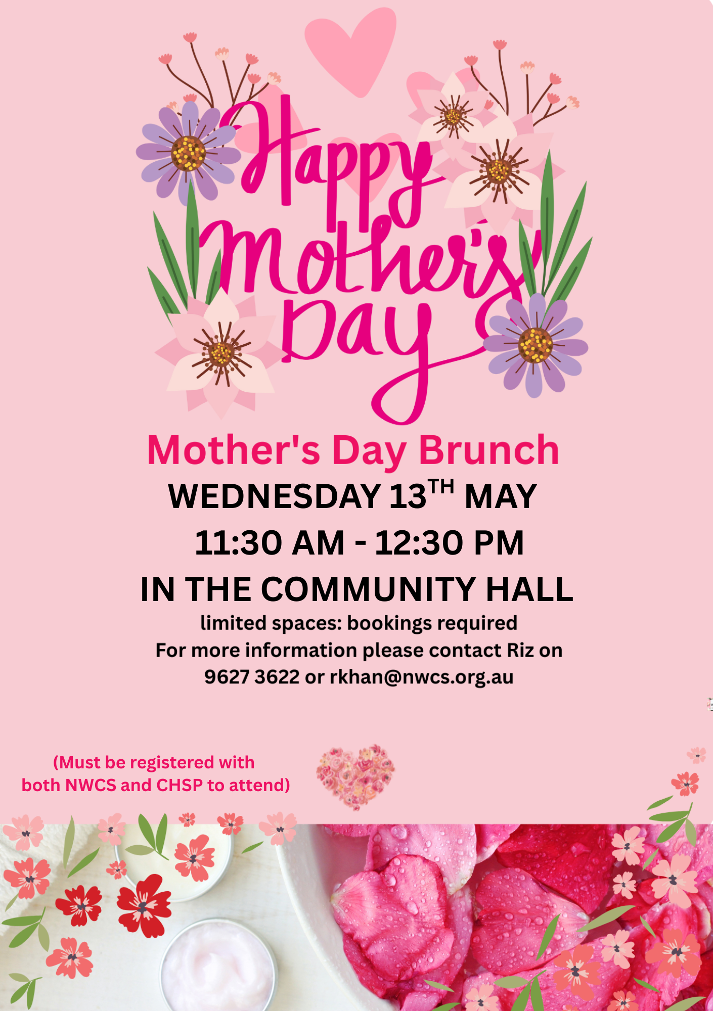 Mothers Day Brunch 2026 flyer