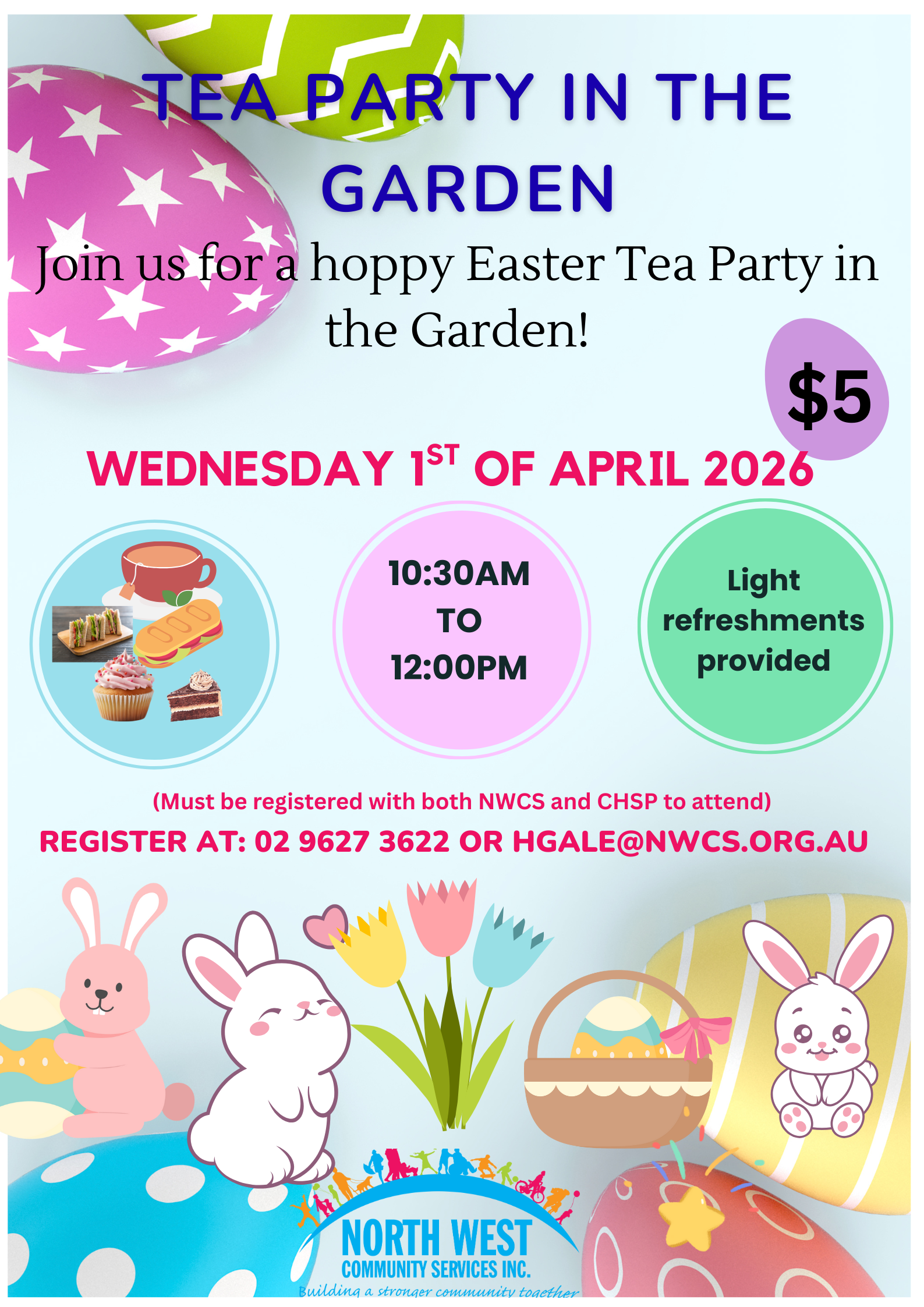 easter tea party 2026 flyer