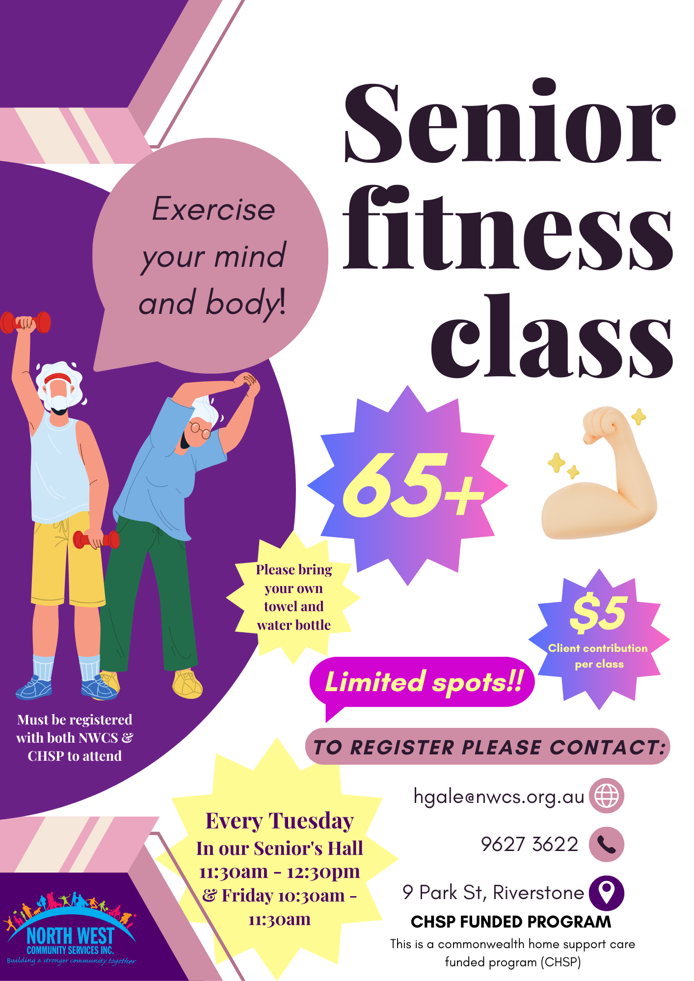 senior fitness 2026 flyer